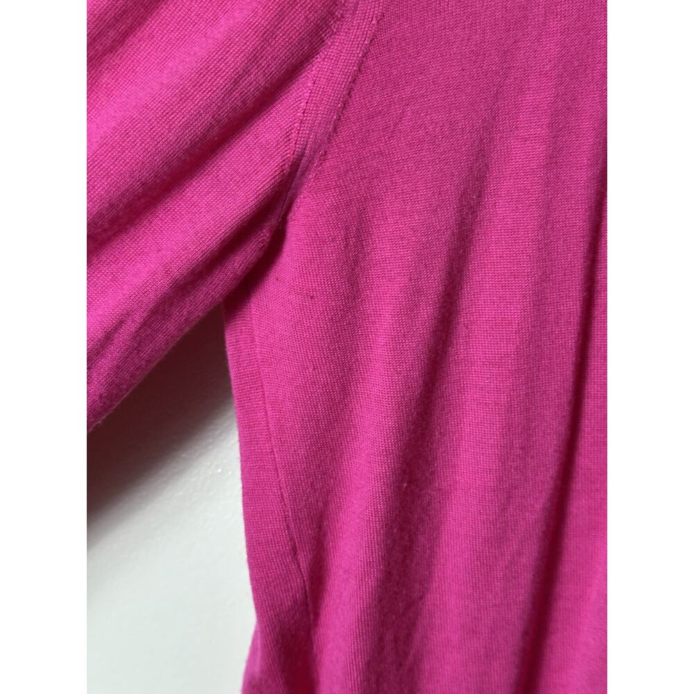 Versace Sweater Womens XXL 48 Fuchsia Pink Greca Logo 046D7422EB728 Luxury Italy - Picture 7 of 11